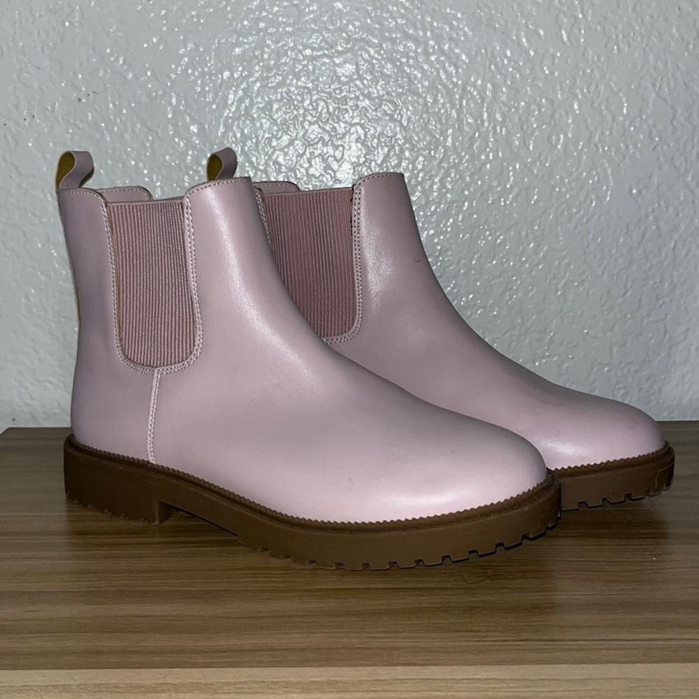 Pink Chelsea Boots